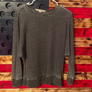 Waffle print long sleeve